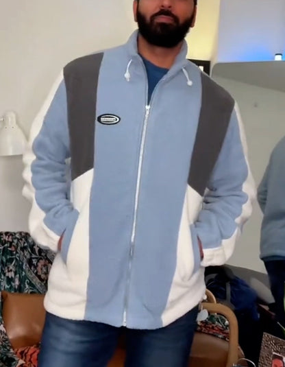 Blue Wool Casual Jacket