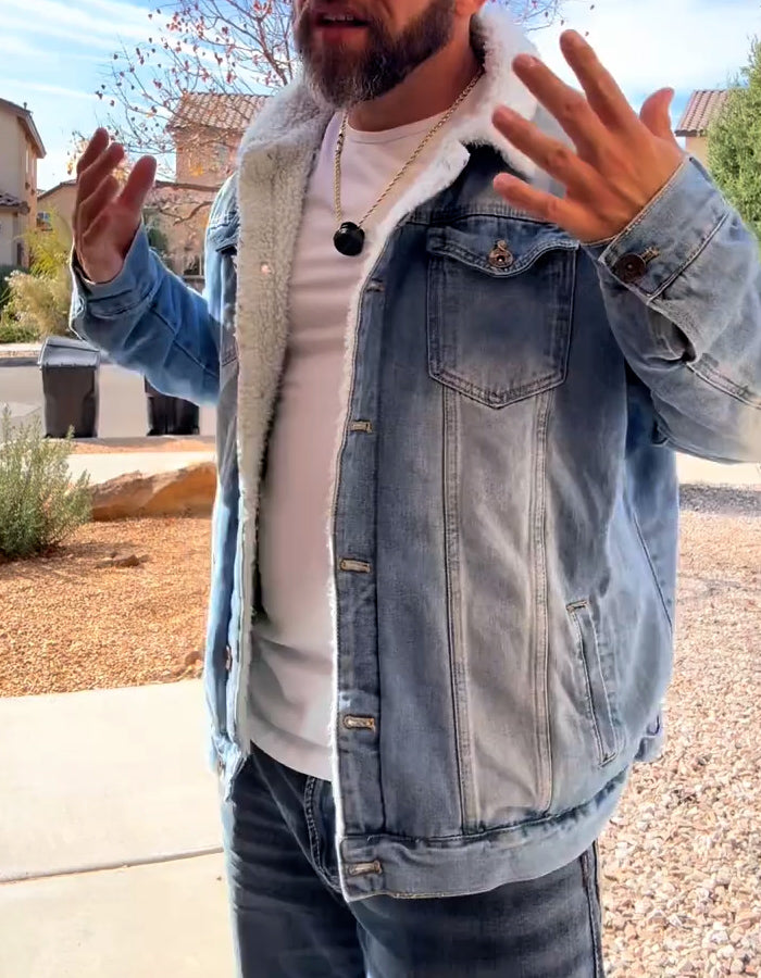 Denim Fleece-Lined Jacket