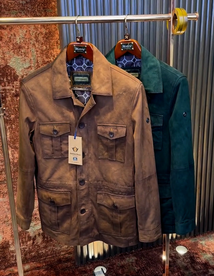 Green-Brown Loose Jacket