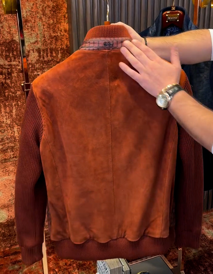 Leather Patchwork Casual Jacket