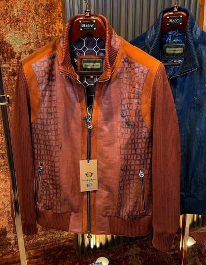 Leather Patchwork Casual Jacket