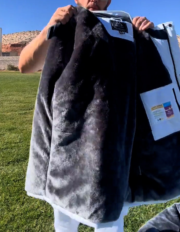 White Fleece-Lined Jacket