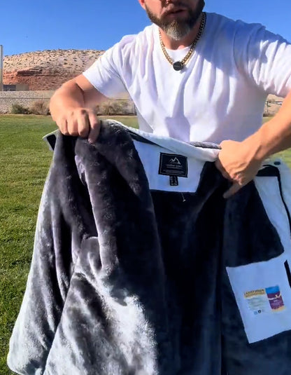 White Fleece-Lined Jacket