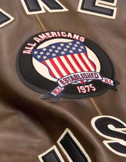 Handmade Leather Bomber Jacket