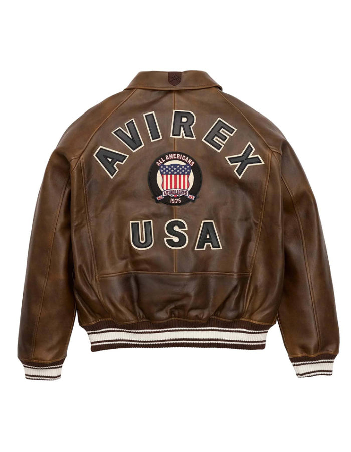 Handmade Leather Bomber Jacket