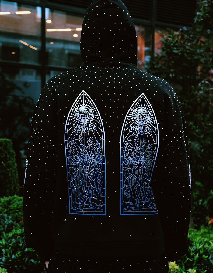 Black Shiny Casual Two-Pieces Sets