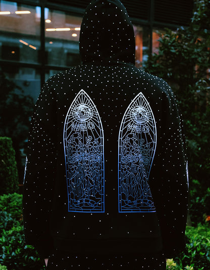 Black Shiny Casual Two-Pieces Sets