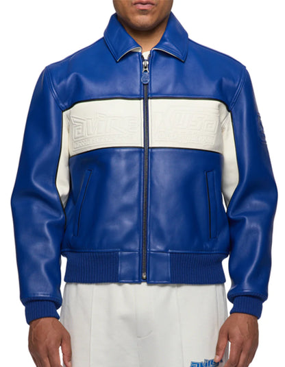 Leather Embroidery Casual Jacket