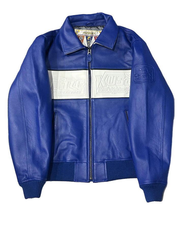 Leather Embroidery Casual Jacket