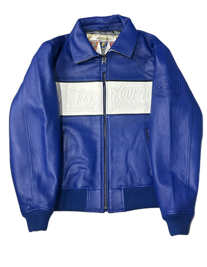 Leather Embroidery Casual Jacket