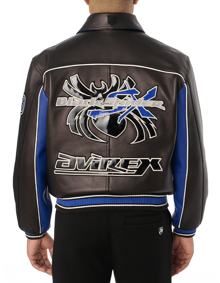 Leather Embroidery Casual Jacket