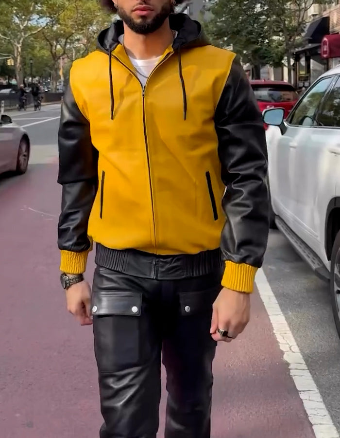 Patchwork Leather Slim Sets