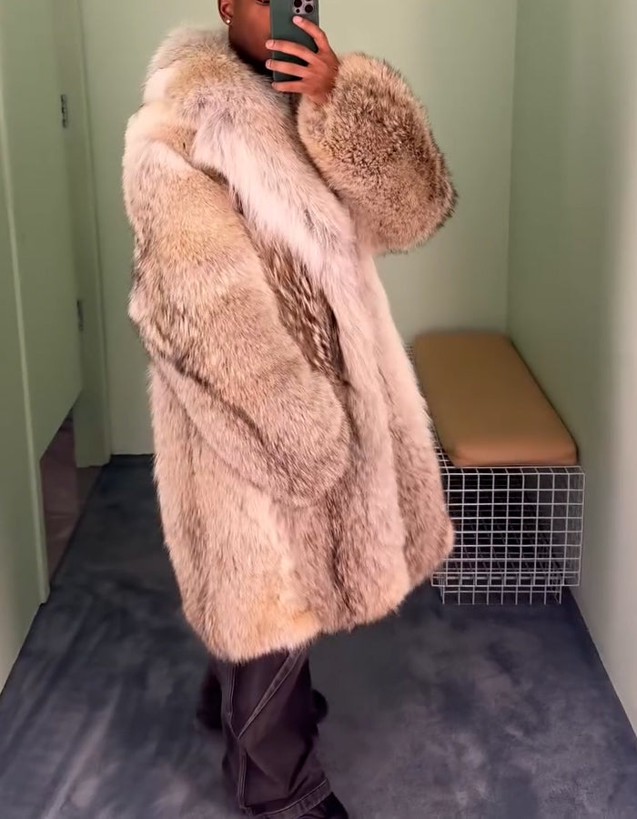 Beige Warm Casual Coat