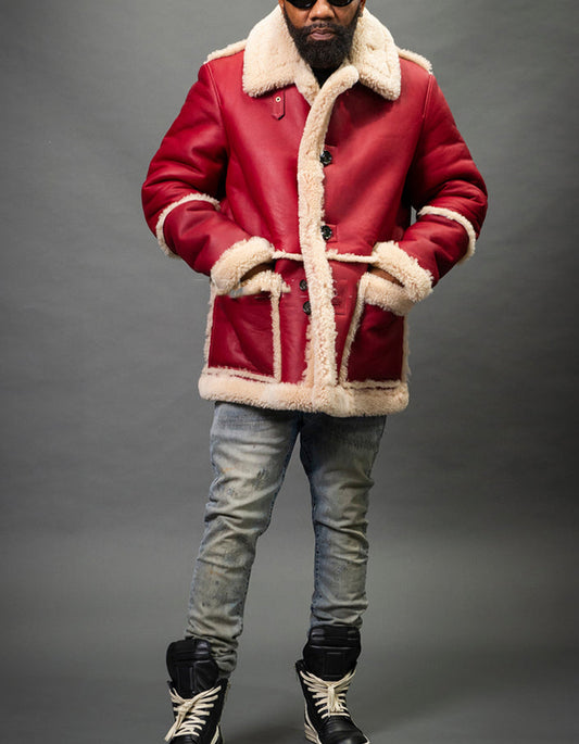 Red Asher Casual Coat