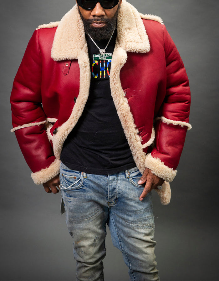 Red Asher Casual Coat