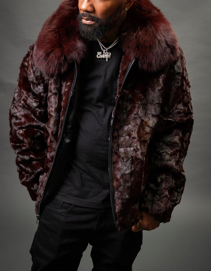 Wine Soft Casual Coat