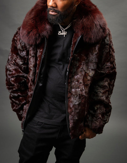 Wine Soft Casual Coat