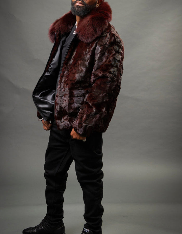 Wine Soft Casual Coat