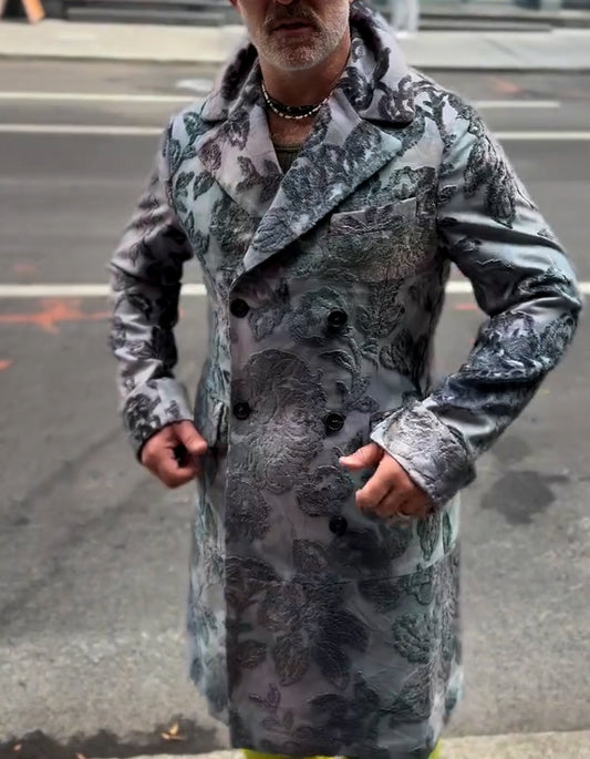 Casual Lapel Collar Long Jacket