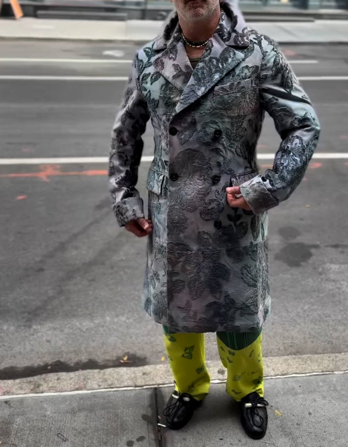 Casual Lapel Collar Long Jacket