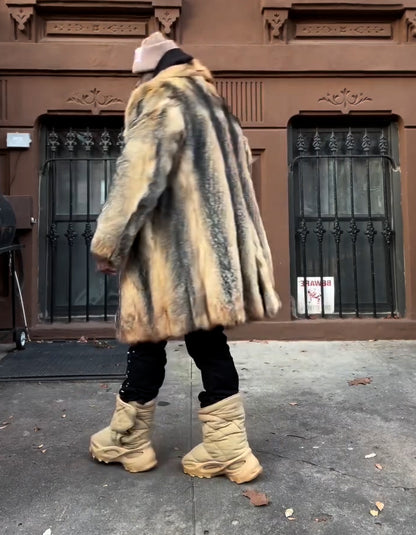 Mix-Colored Casual Coat