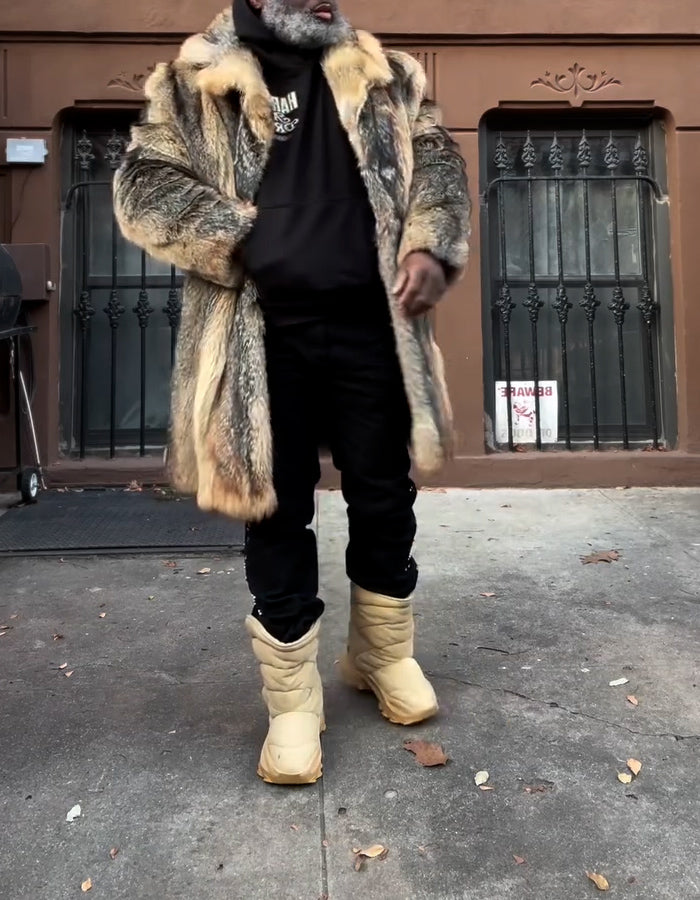 Mix-Colored Casual Coat