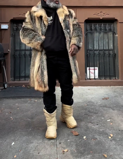 Mix-Colored Casual Coat