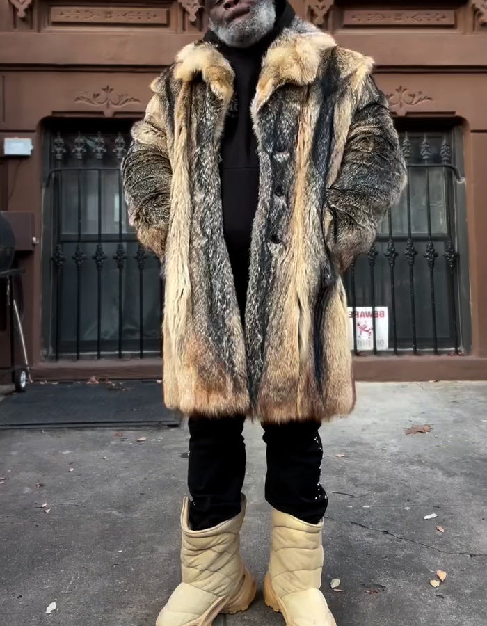 Mix-Colored Casual Coat