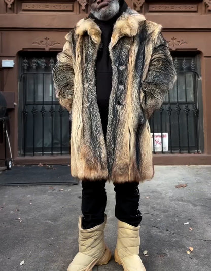 Mix-Colored Casual Coat