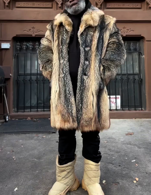 Mix-Colored Casual Coat