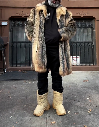 Mix-Colored Casual Coat