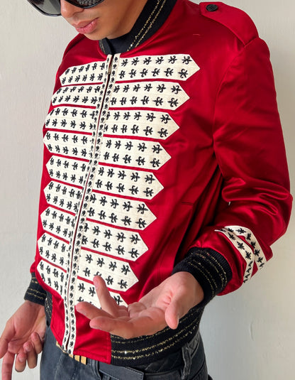 Red Casual Short Jacket