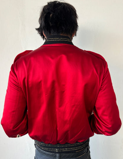 Red Casual Short Jacket