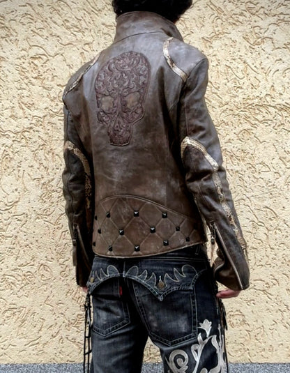 Brown Vintage Slim Jacket