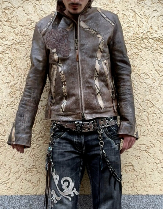 Brown Vintage Slim Jacket