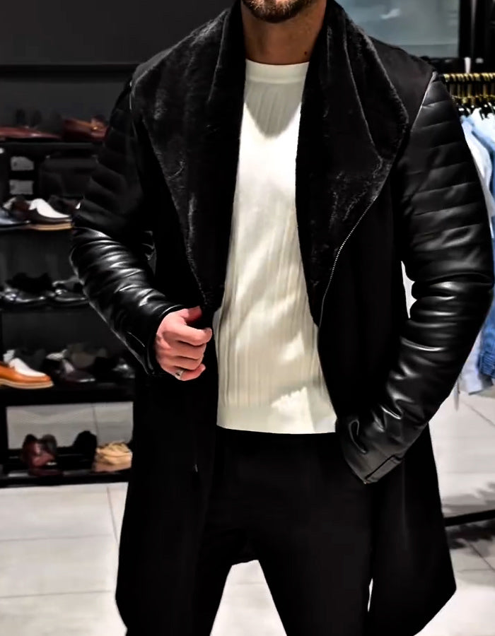 Black Slim Leather Jacket