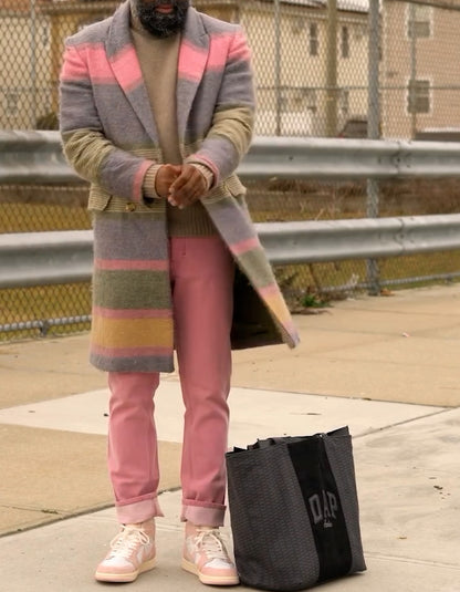 Mix-Color Midi Jacket