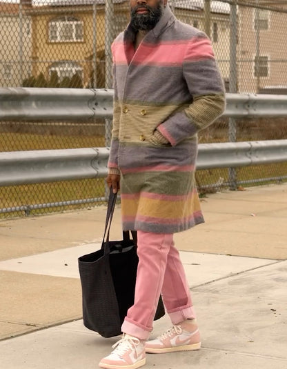 Mix-Color Midi Jacket