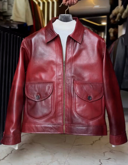 Leather Comfort Slim Jacket