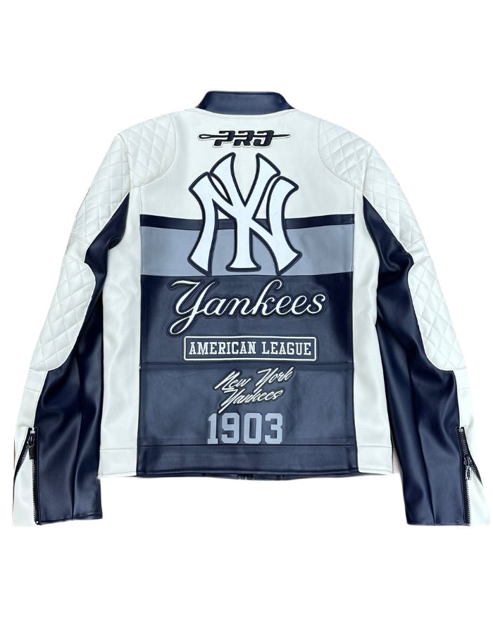 Mets Leather Slim Jacket