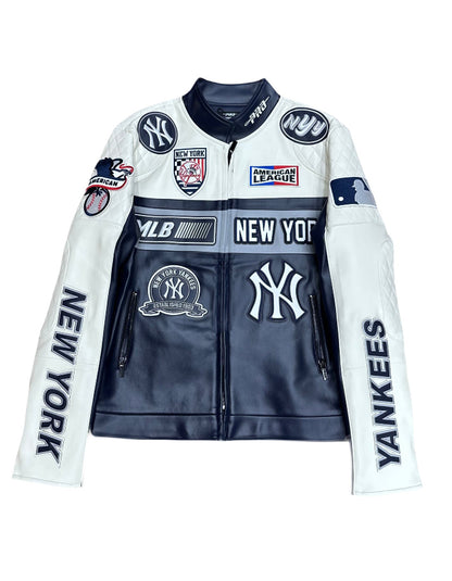 Mets Leather Slim Jacket