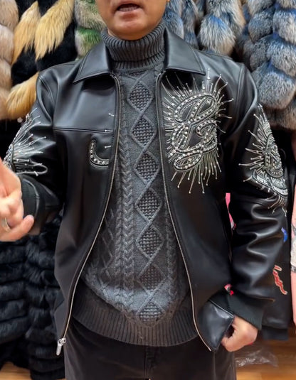 Black Rhinestone Jacket