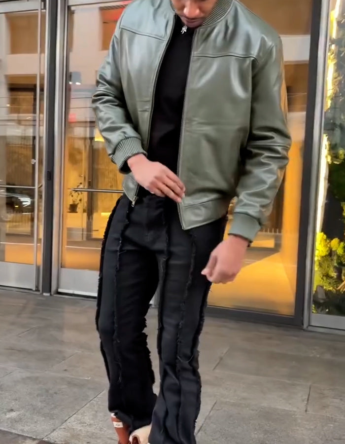 Green Solid-Color Jacket