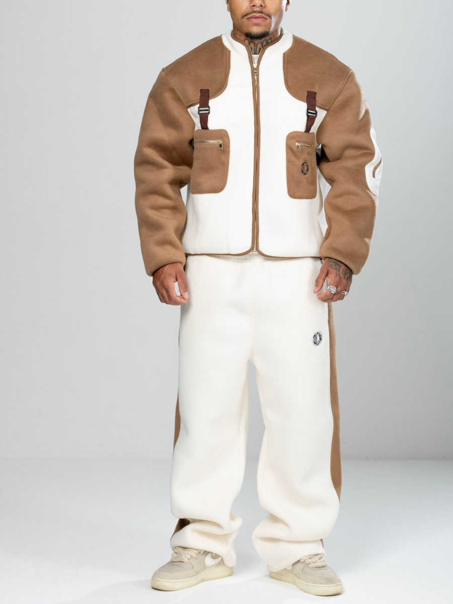 Wool Blended Cock Pants Set